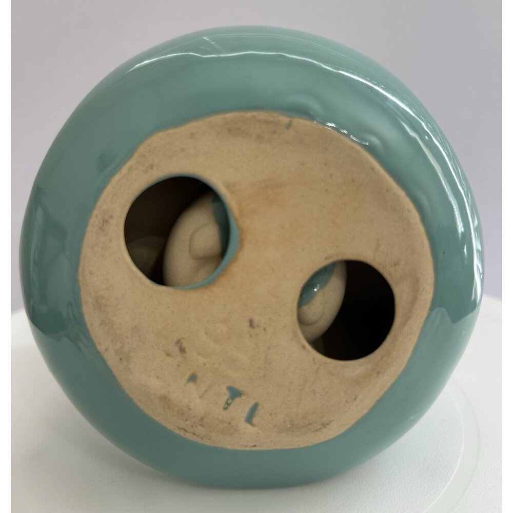 Vintage 99 INTL Lucky Bamboo Turquoise Vase Holder - Vase Not Included - Picture 5 of 8